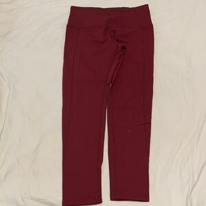 Tuff Athletics Maroon Leggings
